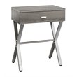 Accent Table Side End Nightstand Lamp Living Room Bedroom Metal Brown