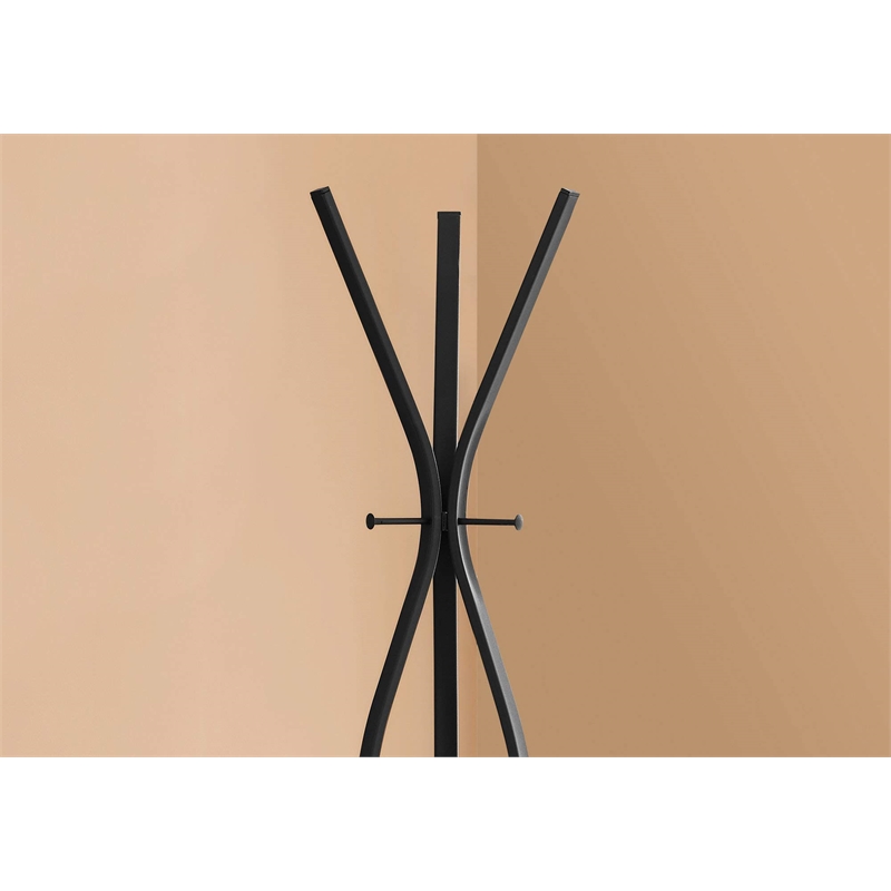 Coat Rack Hall Tree 3 Hooks Entryway 72