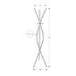 Coat Rack Hall Tree 3 Hooks Entryway 72