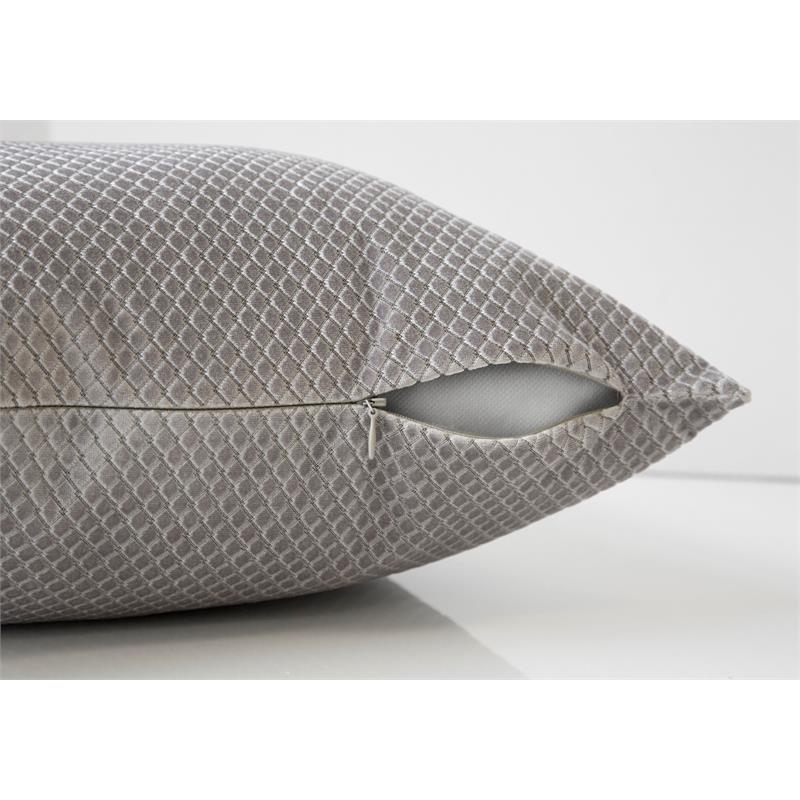 Pillows 18 X 18 Square Accent Sofa Couch Bedroom Polyester Grey
