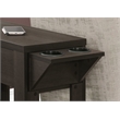 Accent Table Side End Storage Lamp Living Room Bedroom Laminate Brown