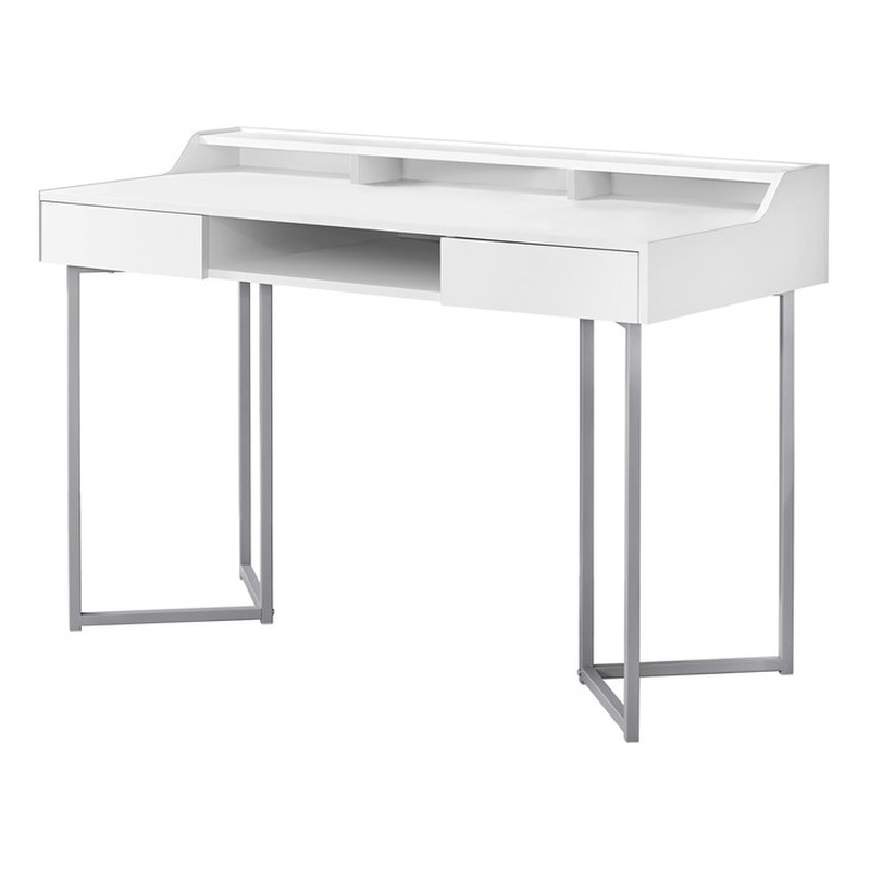 Computer Desk Home Office Laptop Storage Drawers 48