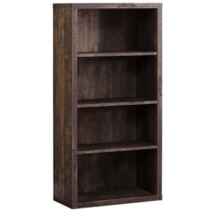 Bookshelf Bookcase Etagere 5 Tier 48&quotH Office Bedroom Laminate Brown