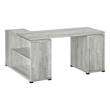 Computer Desk Home Office Corner L Shape Work Laptop Laminate Grey