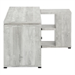 Computer Desk Home Office Corner L Shape Work Laptop Laminate Grey