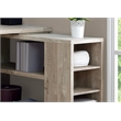 Computer Desk Home Office Corner L Shape Work Laptop Laminate Beige