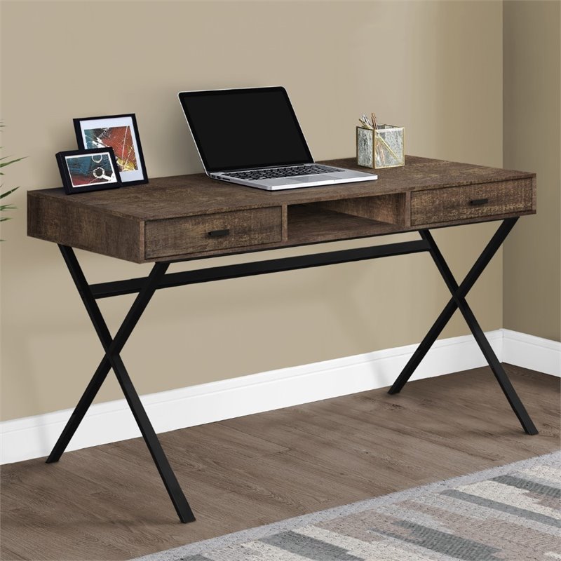 Computer Desk Home Office Laptop Storage Drawers 48