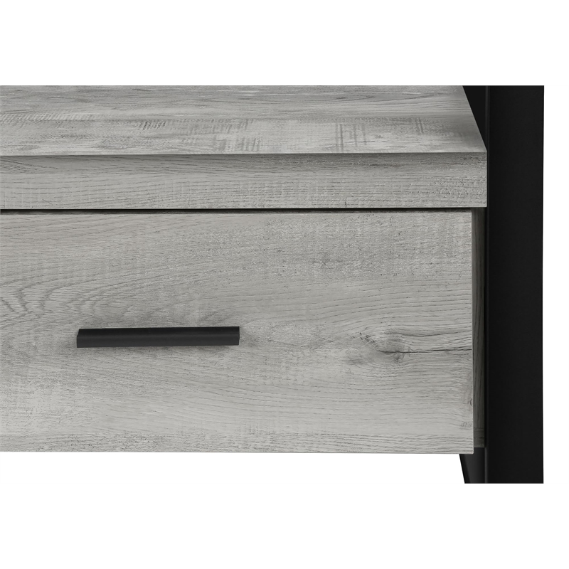 Tv Stand 60 Inch Console Storage Drawers Living Room Bedroom Metal Grey