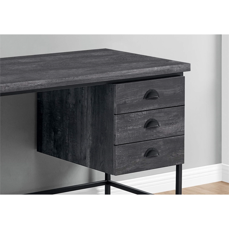 Computer Desk Home Office Laptop Storage Drawers 55