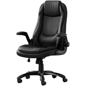 Office Chair Swivel Ergonomic Armrests Computer Desk Work Metal Black