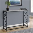 Accent Table Console Entryway Narrow Sofa Living Room Bedroom Metal Grey