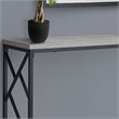 Accent Table Console Entryway Narrow Sofa Living Room Bedroom Metal Grey