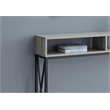 Accent Table Console Entryway Narrow Sofa Living Room Bedroom Metal Grey
