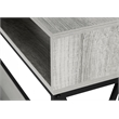 Accent Table Console Entryway Narrow Sofa Living Room Bedroom Metal Grey