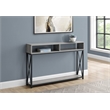 Accent Table Console Entryway Narrow Sofa Living Room Bedroom Metal Grey