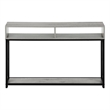 Accent Table Console Entryway Narrow Sofa Living Room Bedroom Metal Grey