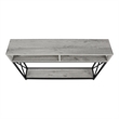 Accent Table Console Entryway Narrow Sofa Living Room Bedroom Metal Grey