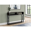 Accent Table Console Entryway Narrow Sofa Bedroom Metal Brown