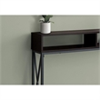 Accent Table Console Entryway Narrow Sofa Bedroom Metal Brown