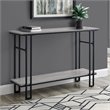 Accent Table Console Entryway Narrow Sofa Living Room Bedroom Metal Grey