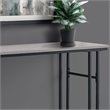 Accent Table Console Entryway Narrow Sofa Living Room Bedroom Metal Grey