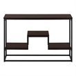 Accent Table Console Entryway Narrow Sofa Bedroom Metal Brown