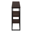 Accent Table Console Entryway Narrow Sofa Bedroom Metal Brown
