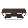 Accent Table Console Entryway Narrow Sofa Bedroom Metal Brown