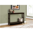Accent Table Console Entryway Narrow Sofa Bedroom Metal Brown