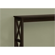 Accent Table Console Entryway Narrow Sofa Bedroom Metal Brown