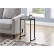 Accent Table Side Round End Nightstand Lamp Bedroom Metal Grey