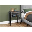 Accent Table Side End Nightstand Lamp Living Room Bedroom Metal Grey