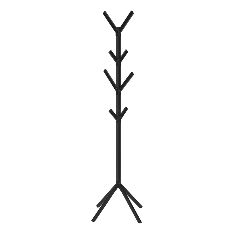 Coat Rack Hall Tree 8 Hooks Entryway 70