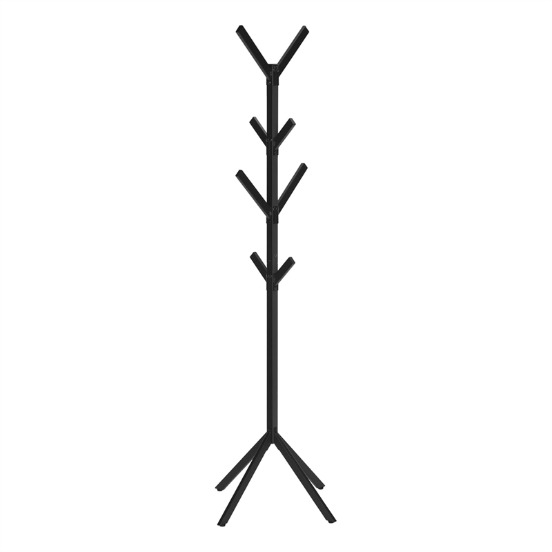 Coat Rack Hall Tree 8 Hooks Entryway 70