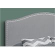 Bed Headboard Only Queen Size Bedroom Upholstered Pu Leather Look Grey