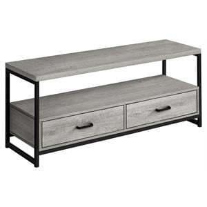 Tv Stand 48 Inch Console Living Room Bedroom Laminate Grey