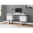 Computer Desk Home Office Laptop Storage Drawers 60