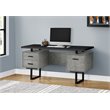 Computer Desk Home Office Laptop Storage Drawers 60