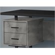 Computer Desk Home Office Laptop Storage Drawers 60