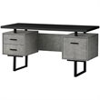 Computer Desk Home Office Laptop Storage Drawers 60