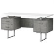 Computer Desk Home Office Laptop Storage Drawers 60