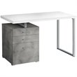 Computer Desk Home Office Laptop Storage Drawers 48