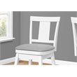 Bar Stool Set Of 2 Swivel Counter Height Kitchen Wood White/Gray
