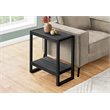 Accent Table Side End Nightstand Lamp Living Room Bedroom Metal Black