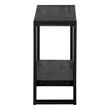 Accent Table Side End Nightstand Lamp Living Room Bedroom Metal Black