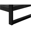 Accent Table Side End Nightstand Lamp Living Room Bedroom Metal Black