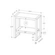 Accent Table Side End Nightstand Lamp Living Room Bedroom Metal Black