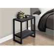 Accent Table Side End Nightstand Lamp Living Room Bedroom Metal Black