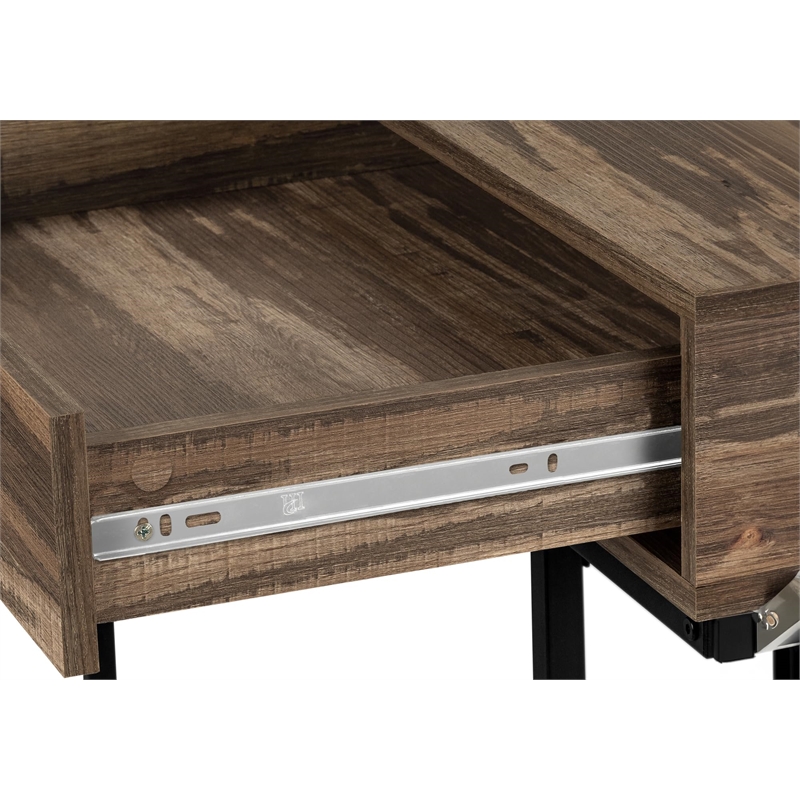 Computer Desk Home Office Laptop Storage Drawers 48