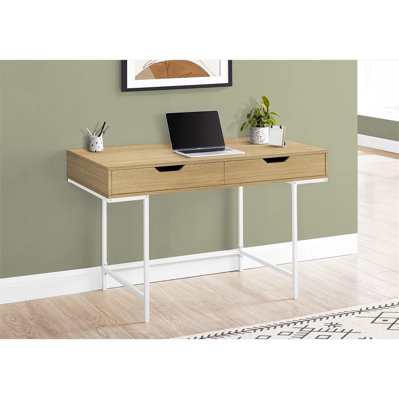 Computer Desk Home Office Laptop Storage Drawers 48